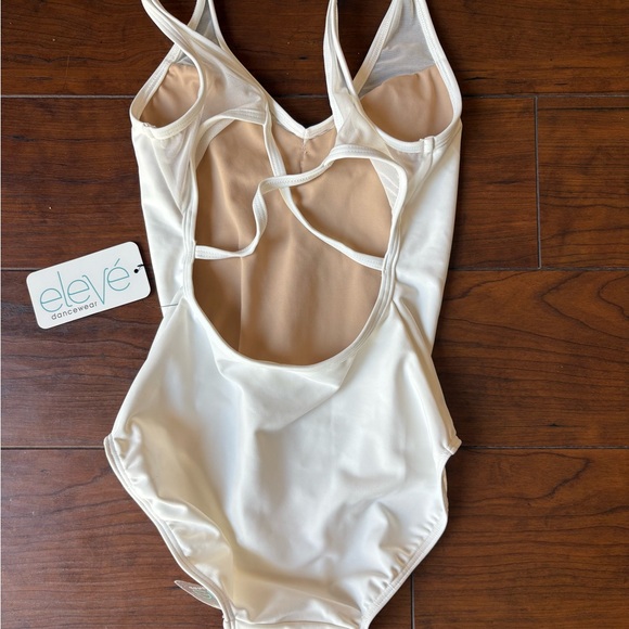 Eleve Dancewear Fabiola White Leotard - Picture 4 of 5